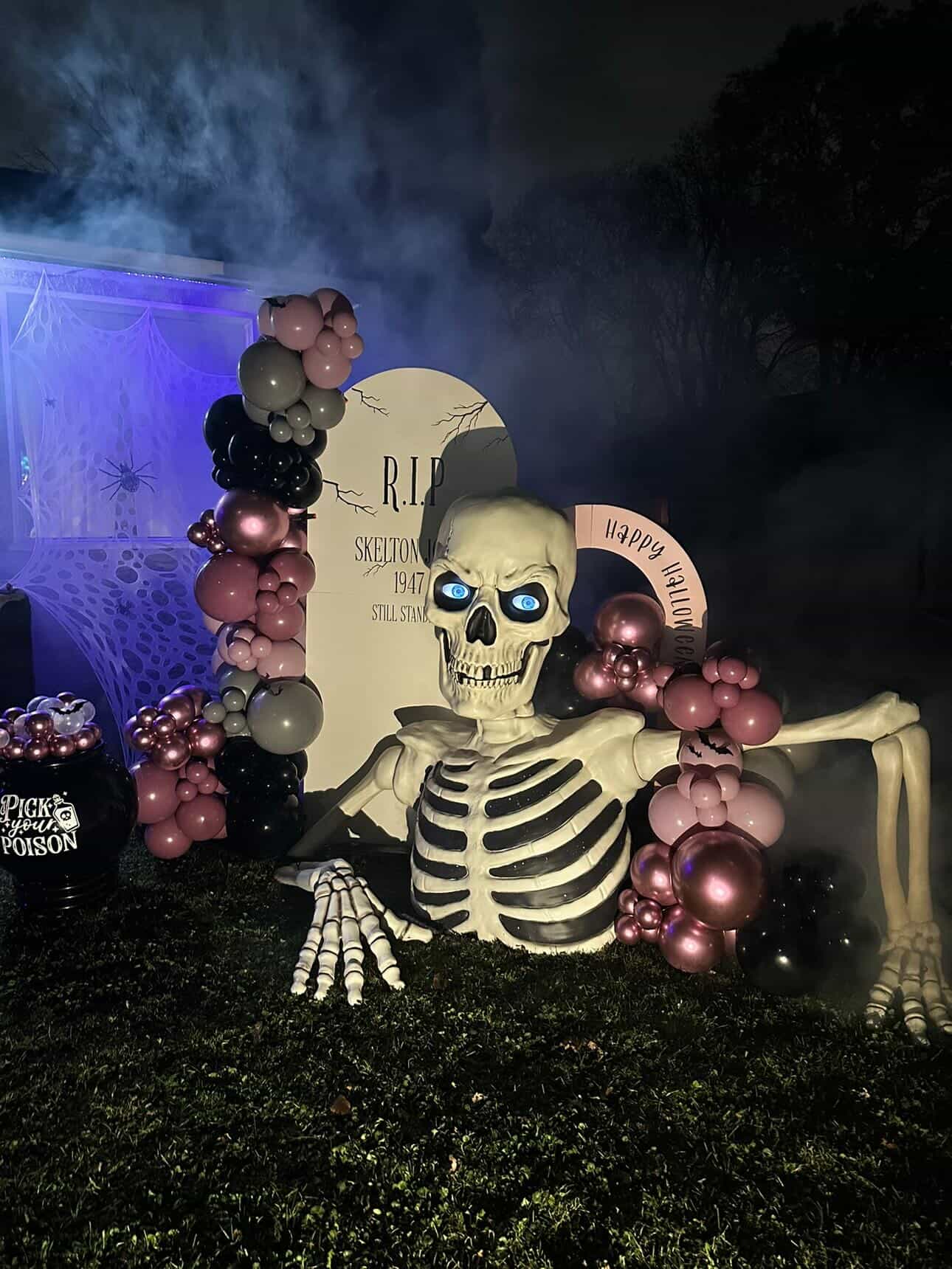 Themed balloon backdrop